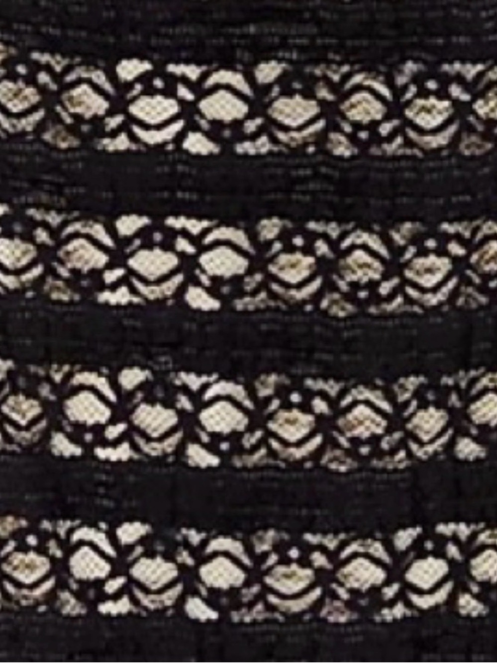 ALICE + OLIVIA Clover Black Lace Open-Back Midi Dress Size 4 - Picture 7 of 9
